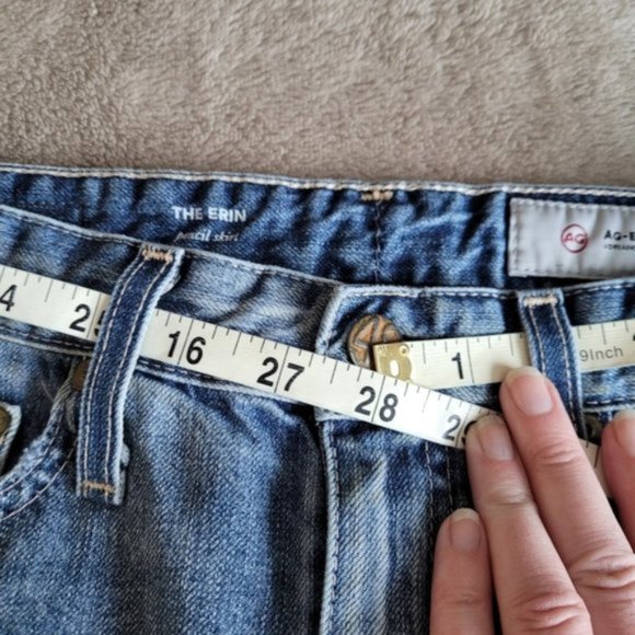 Ag Adriano Goldschmied The Erin distressed denim skirt - Picture 10 of 11